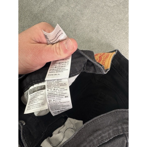 Levi's 511 Slim Straight Jeans Men's Size 32x30 Black - Picture 6 of 12